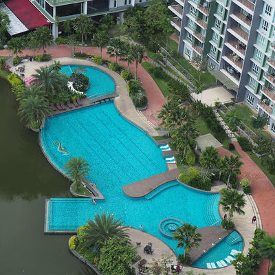 Aupool Acrylic Suspended Transparent Glass Swimming Pool Design with PMMA Acrylic Panel