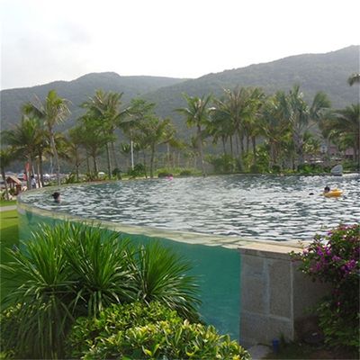 Durable Family Swimming Pool AUPOOL Modern Design Outdoor Clear Acrylic Swimming Pool