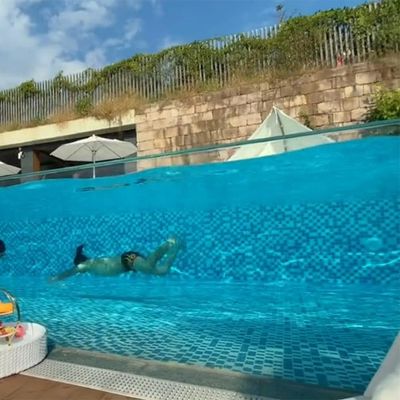 Customer's Demand Acrylic Swimming Pool for Aupool Outdoor Homestay Transparent Clear