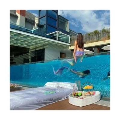 Transparent Plastic Sheet Gym Pool Thick Glass Acrylic Swimming Pool with Air Pump