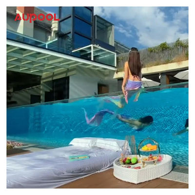 Advantageous Fiberglass Swimming Pool with Tanning Ledge Customized Size and Superior
