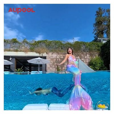 Air Pump Accessories Included Thick Glass Swimming Pool with High Light Transmission