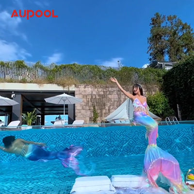 Transparent 100Mm Swim Pool Wall Bottom And Side Panel For Swimming Pool From Aupool