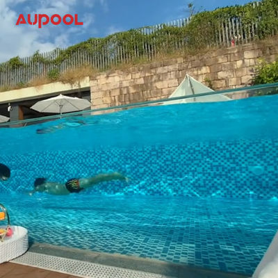 Transparent 100Mm Swim Pool Wall Bottom And Side Panel For Swimming Pool From Aupool