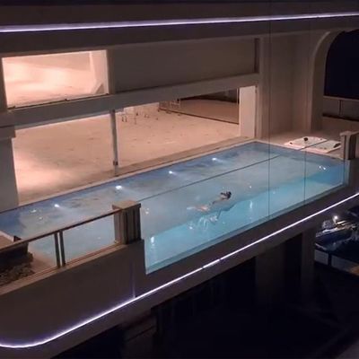 Saltwater Pool Clear Thick Container Spa Plexiglass Panel Infinity Acrylic Swimming Pool