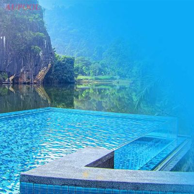 Hotel Suspended Pool Fully Transparent Acrylic See-Through Window with Multi-Sided