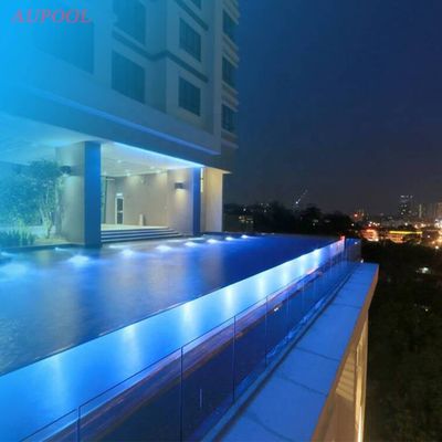 Hotel Suspended Pool Fully Transparent Acrylic See-Through Window with Multi-Sided