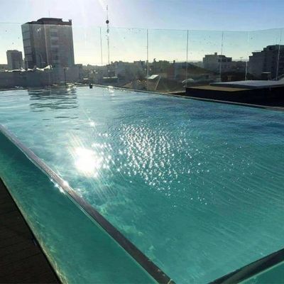 Thick Window Wall Above Ground Acrylic Swimming Pool with High Light Transmission 93%