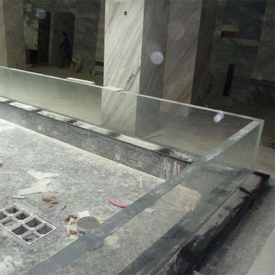 Thick Window Wall Above Ground Acrylic Swimming Pool with High Light Transmission 93%