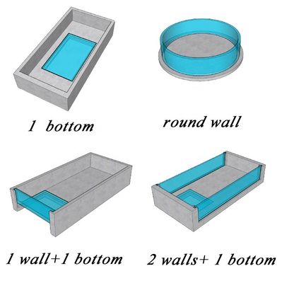 Prefab Swimming Pool Filter System for Clear Water and Low Maintenance in Acrylic Pool