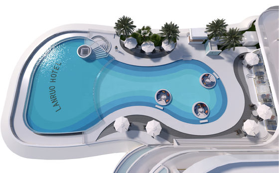 Prefab Swimming Pool Filter System for Clear Water and Low Maintenance in Acrylic Pool